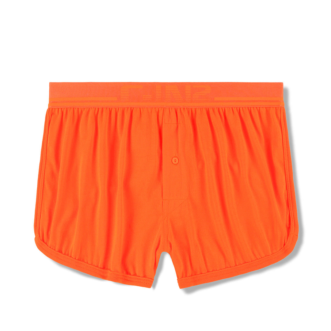 Men's orange carrot cotton low-rise boxers - Garcon Français