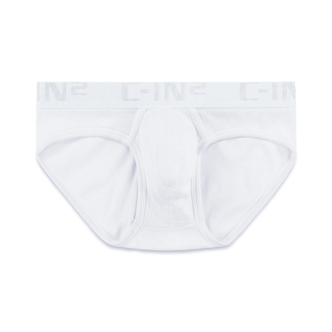 C-IN2 Underwear - Hard Core Fly Front Brief White (2760-100S