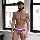 Throwback Fly Front Brief Paden Purple