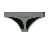 Poolside Swim Thong Gunmetal