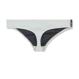 Poolside Swim Thong Overcast White