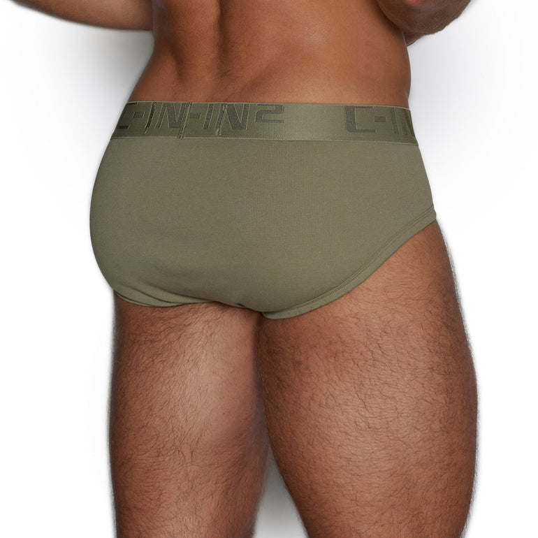 Core Mid Rise Brief Grey Heather