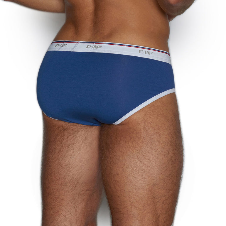 Throwback Fly Front Brief Braxton Blue – C-IN2 New York
