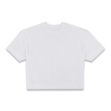 Scrimmage Oversized Crop Top Jay White