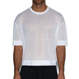 Scrimmage Oversized Crop Top Jay White