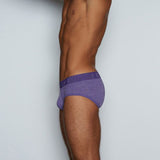 Hand Me Down Mid Rise Brief Percey Purple Heather