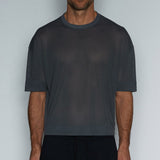 Scrimmage Oversized Crop Top Channing Charcoal