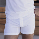 Jersey Fly Front Boxer White