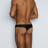 Poolside Swim Thong Black