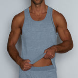 Hand Me Down Relaxed Tank Bowen Blue Heather