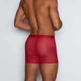 Sheer Boxer Brief Rowan Red