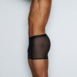 Sheer Boxer Brief Black