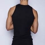 Layers Classic Ribbed Fitted Tank Black