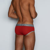 Zen Mid Rise Brief Reese Red Heather