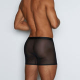 Sheer Boxer Brief Black