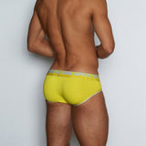 Mesh Low Rise Brief Yaron Yellow