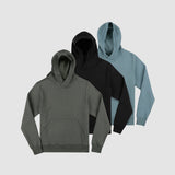 Dual Layer Hoodie Black