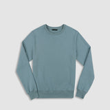 Dual Layer Crew Neck Sweatshirt Dusty Blue