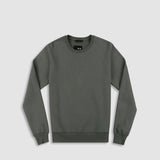 Dual Layer Crew Neck Sweatshirt Gunmetal