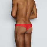 Poolside Swim Thong Cayenne Red