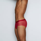 Sheer Fly Front Brief Rowan Red