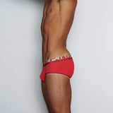 Mesh Mid Rise Brief Randall Red