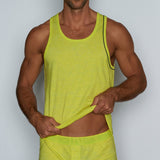 Hand Me Down Relaxed Tank Yash Yellow Heather