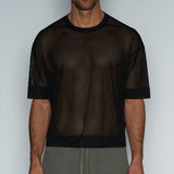 Scrimmage Oversized Crop Top Bob Black