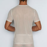 Sheer Crew Neck T-Shirt Navid Neutral