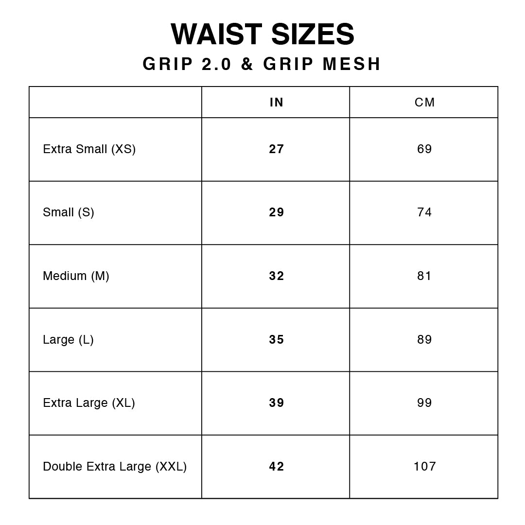 Underwear size shop chart