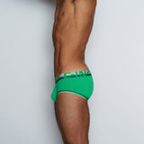 Mesh Mid Rise Brief Galileo Green