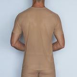 Sheer Crew Neck T-Shirt Nix Nude