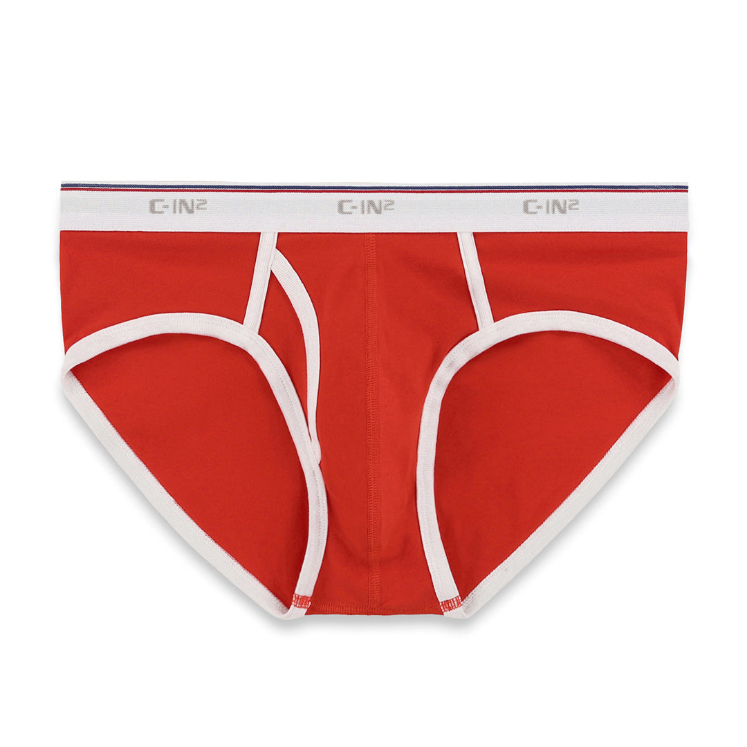 Throwback Fly Front Brief Ronny Red – C-IN2 New York