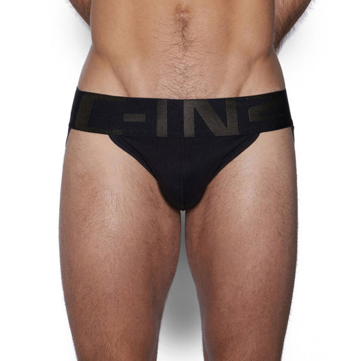 Mens Contoured Pouch Front, Wide Strap, T-Back thong for the well